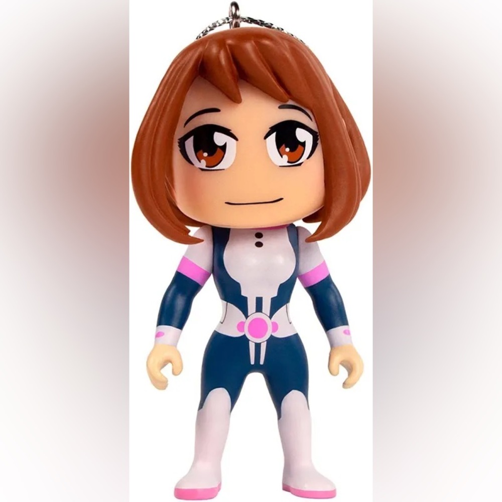 Ochaco Character My Hero Academia Ornament with Blue and Pink Outfit